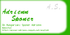 adrienn sponer business card